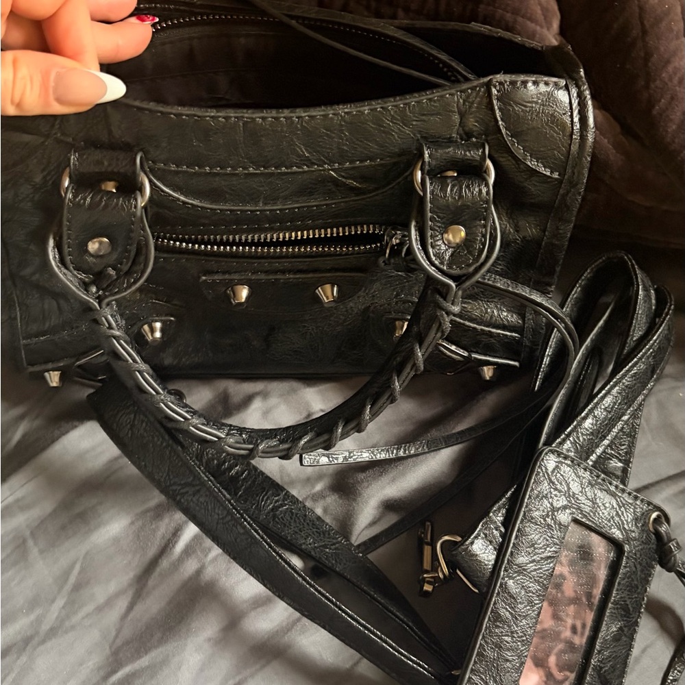 Black Balenciaga Leather Mini City Bag - Picture 7 of 14